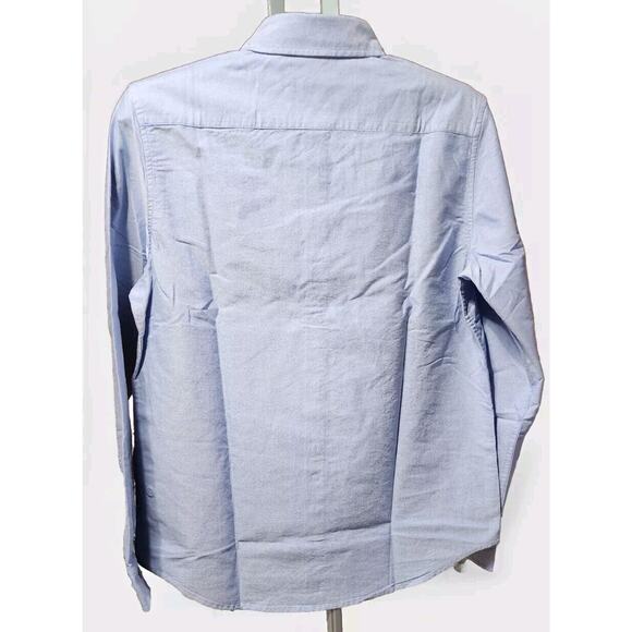 CARROTS By Anwar Carrots Blue Button Down Long Sleeve Arm Logo Shirt -Size Large - Picture 2 of 8